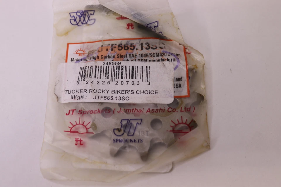 Piñones delanteros JT acero al carbono SAE gris 13T JTF565.13SC Foto 1 de 1