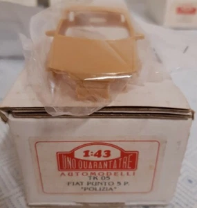 KIT 1/43 FIAT PUNTO POLIZIA . UNOQUARANTATRE RARO COME NUOVO.NO RACING 43 - Foto 1 di 3