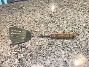 Vintage Ekco SCHLITZ Metall Spachtel Flipper Wender Holzgriff USA 13,75" - Bild 1 von 5