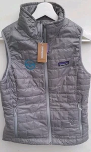 Patagonia Women's Nano Puff Vest Feather Grey Packable Small  - Picture 1 of 19