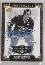 2018-19 Upper Deck Chronology Black Diamond Relic /9 Yvan Cournoyer #43 Auto HOF