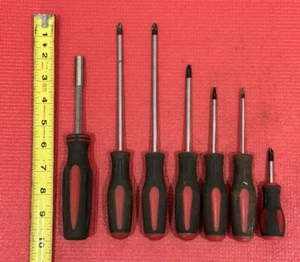 Vintage 8 PC Soft Handle Screwdriver Set Philips, Magnetic, & Torx - Picture 1 of 5