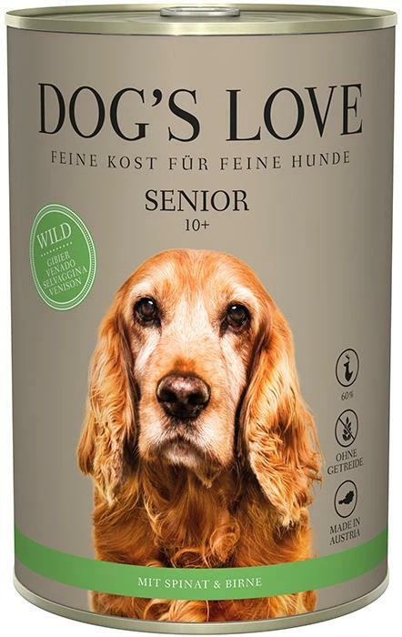 Dog's Love Senior Wild Zucchini Johanniskraut 6x 400 g Nassfutter getreidefrei - Bild 1 von 1