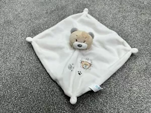 Tiny Treasures Card Factory Teddy Bear Cream Comforter Blanket Soother Blankie - Picture 1 of 9