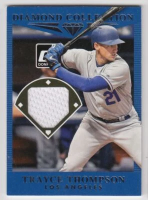 2017 Donruss Diamond Collection Trayce Thompson White Jersey Los Angeles Dodgers - Image 1 of 2