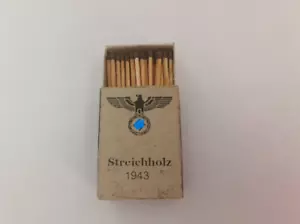 RARE! Matches STREIEHHOLZ 1943 WW2 Wehrmacht Third Reich Old Germany Eagle* - Picture 1 of 6