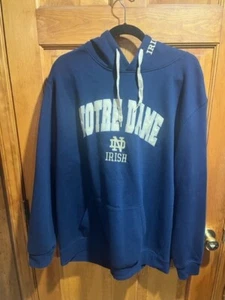 DUNKELBLAUER HOODIE NOTRE DAME FIGHTING IRISH STADIUM LEICHTATHLETIK GRÖSSE XXL - Bild 1 von 5