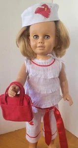 Handpainted Poppy Pedal Pusher Set: 5 pcs includes Red Purse - fits Chatty Cathy - Picture 1 of 5