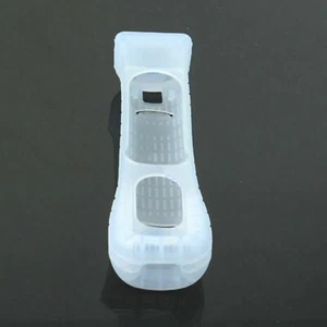 Clear Silicone Skin Sleeve Cover Case For Nintendo Wii / Wii U Remote Controller - Picture 1 of 4