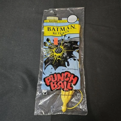 BATMAN RETURN Punch Ball (1992) -- запечатанная винтажная игрушка - Изображение 1 из 3