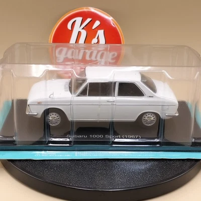 Hachette 1/24 Subaru 1000 Sport 1967 White diecast model japan - Image 1 of 4