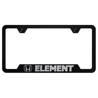 Marco de matrícula recortado para Honda Element en negro [con licencia oficial] Foto 1 de 2