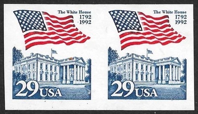 US Stamp #2609a 29c. Flag over White House Imperforate Error MNH - Image 1 of 2
