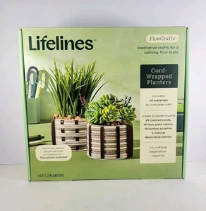Lifelines Cord Wrapped Planters Crafting Kit New Sealed  - Picture 1 of 5