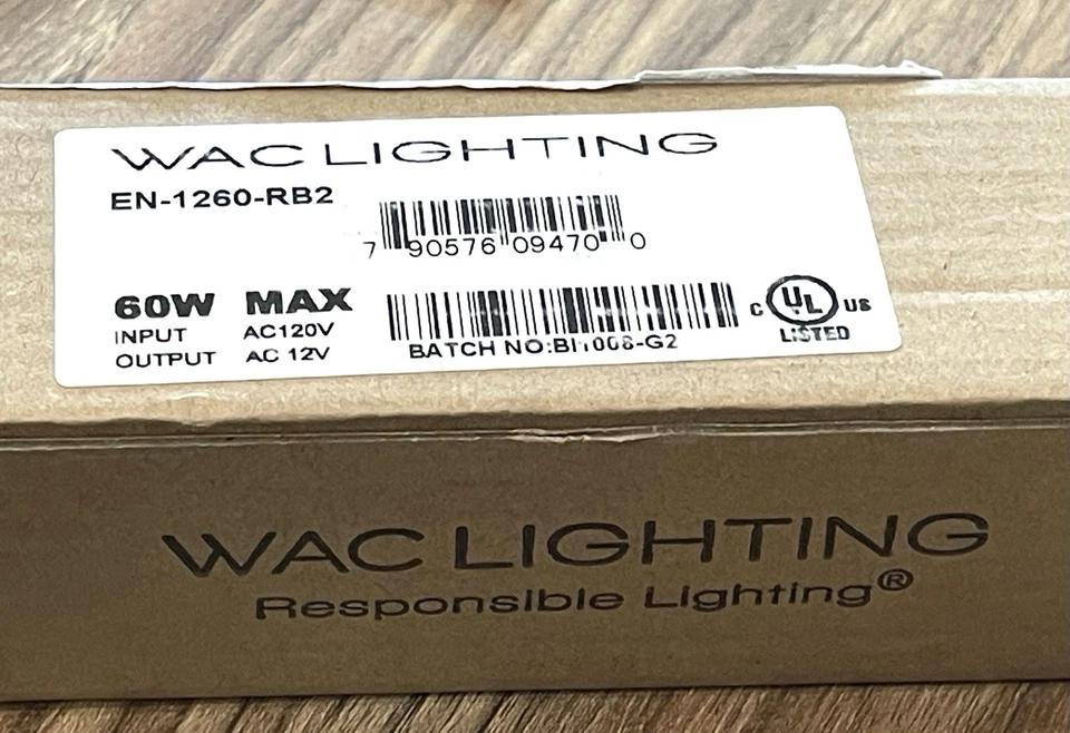 WAC Lighting EN-1260-RB2 60W Dimming Electronic Transformer - Image 1 of 1