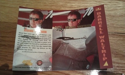 Darrell Waltrip #4 Riding Shotgun NASCAR Driver 1995 Action Packed UNFOLDED - Image 1 of 2