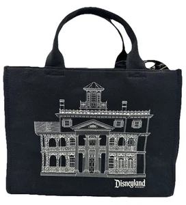 Bolso de Mano Disney Parks Disneyland The Haunted Mansion de Lona Negro Nuevo con Etiquetas 2025 - Imagen 1 de 7