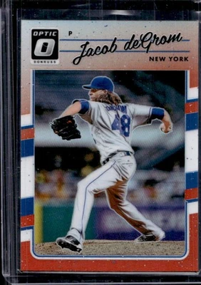 2017 Donruss Optic Jacob deGrom Orange #38/199 Mets - Image 1 of 2