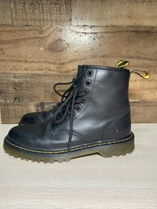 Dr. Martens Combs Leather Boots Black Size US 8 Men / 9 Women AW004 - Picture 1 of 16