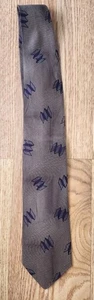 GIORGIO ARMANI Herren Seidenkrawatte ITALIEN Designer Geometrisch Braun Lila Design - Bild 1 von 2
