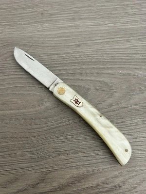 Kissing Crane Imitation Pearl Pocket Farmer Sodbuster Folding Knife KC5012 - Image 1 of 3