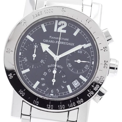 Relógio masculino automático cronógrafo GIRARD PERREGAUX folheado a ouro 7000 7030_906465 - Imagem 1 de 4