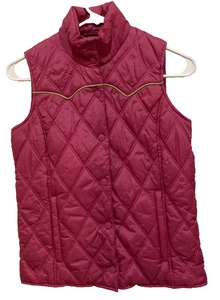 ROPER Girls Pink Quilted Snap Front Cowgirl Western Puffer Vest (L 10-12) - Picture 1 of 6