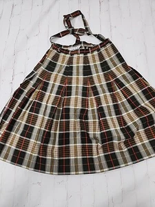 Vtg Bobbie Brooks Plaid Wrap Skirt USA Made Womens Sm/med - Picture 1 of 9