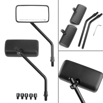 Motorcycle Rearview Mirrors 8mm/10mm Universal For Honda Suzuki Yamaha Kawasaki - Image 1 of 4