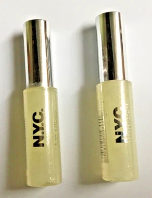 NYC New York Color Lip Gloss0091-01 Snow Kiss Brush On Lip Shine Los Of 2 New - Image 1 of 2