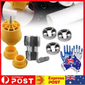 PVC Pipe Threader Kit Plastic Pipe Ta p Die Set Electric Drill Compatible - Picture 1 of 12