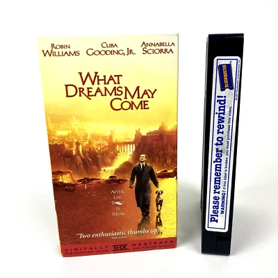 What Dreams May Come (VHS, 1999) Blockbuster Video Pre-Viewed PVT Robin Williams - Image 1 of 4