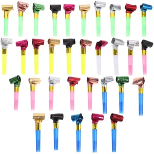 100Pcs Blow Horn Noisemakers Funny Party Blowouts Party Blowers Party Horns - Picture 1 of 12