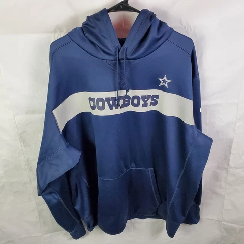 Nike On Field Dallas Cowboys Hoodie Sweatshirt Pullover Men's 2XL Cover