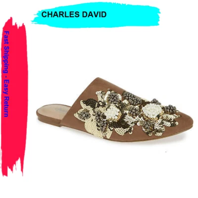 Charles от Charles David женские непостоянные украшенные серо-коричневые 7 M - Изображение 1 из 4