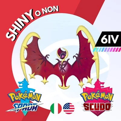Lunala Shiny o Non 6 IV Competitivo Legit Pokemon Spada Scudo Sword Shield - Immagine 1 di 4