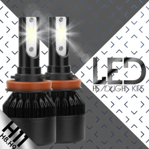 NEW 2x H8 H9 H11 H16 10000K Deep Blue 100W LED CREE Headlight Bulb Kit Fog Light - Picture 1 of 12