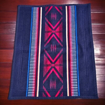 Vintage Pendleton Bighorn Sham Standard Size Wool Blue Red Black Zipper USA - Image 1 of 4