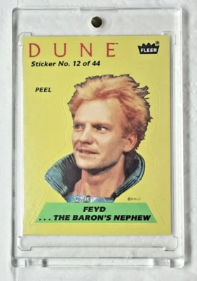 1984 DUNE MOVIE TRADING CARD STICKER 12 FEYD THE BARON'S NEPHEW - Image 1 of 2