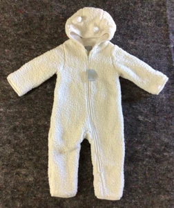 Infants 12-18 Months Ivory Off White Faux Fur Winter Snowsuit Children's Place - Picture 1 of 13