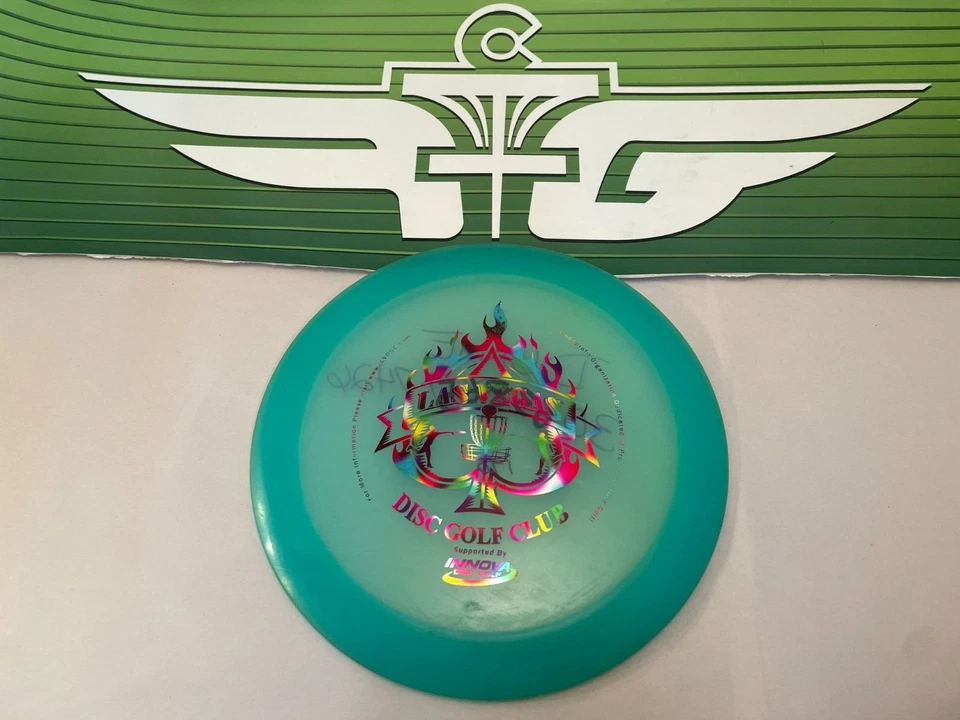 FLY GREEN DISC GOLF RARE LAS VEGAS CLUB INNOVA CHAMPION TERN DISTANCE DRIVER 170 - Image 1 of 1