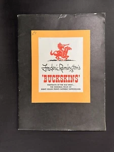 Collectible Frederic Remington Original Folio Buckskins 8 Prints Cowboys Indians - Picture 1 of 12