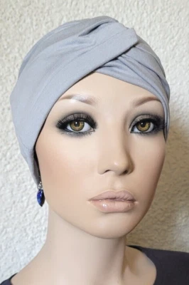 DAMEN CHEMO MÜTZE TURBAN Kopfbedeckung Chemotherapie Krebs Chemomütze Kira - Bild 1 von 4