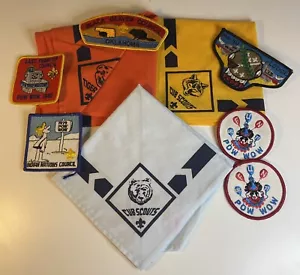 Vintage 70 80er Cub Tiger Scout Lot 3 Halstücher und 6 Patches Oklahoma - Bild 1 von 9