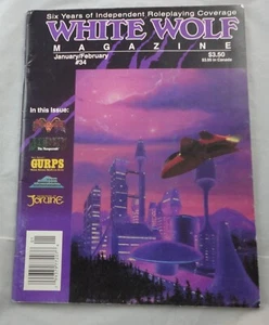 White Wolf Roleplaying Game Magazine Issue #34 Jan/Feb 1993 Shadowrun/Vampire - Picture 1 of 2