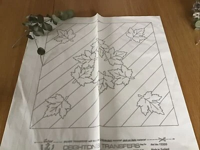 Vintage Deighton’s Silver Transfer. Ref Y2320. Leaf Design. 40cm x 40cm - Image 1 of 4