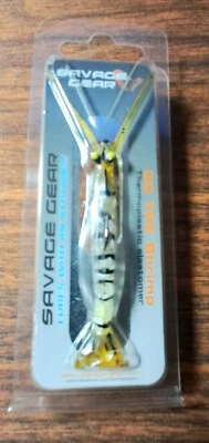 Señuelo de agua salada suave Savage Gear 3D TPE camarones MS-65-AV color aguacate raro Foto 1 de 4