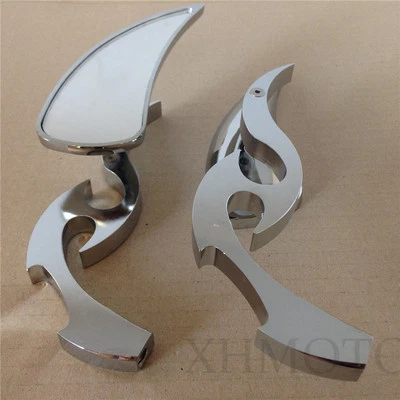 Chrome Custom Running Blade Mirrors fit for Yamaha YZFR1 R1 R6 FZR600 YZF600R - Image 1 of 4
