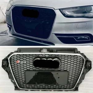 Parachoques delantero de malla de panal para Audi A3 S3 RS3 2013 2014 2015 2016 - Imagen 1 de 4
