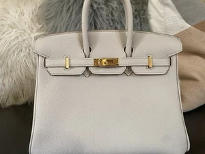BNIB Hermes Birkin 25 Benton Togo Gold Hardware W 2024 Collectors color Rare - Picture 1 of 12